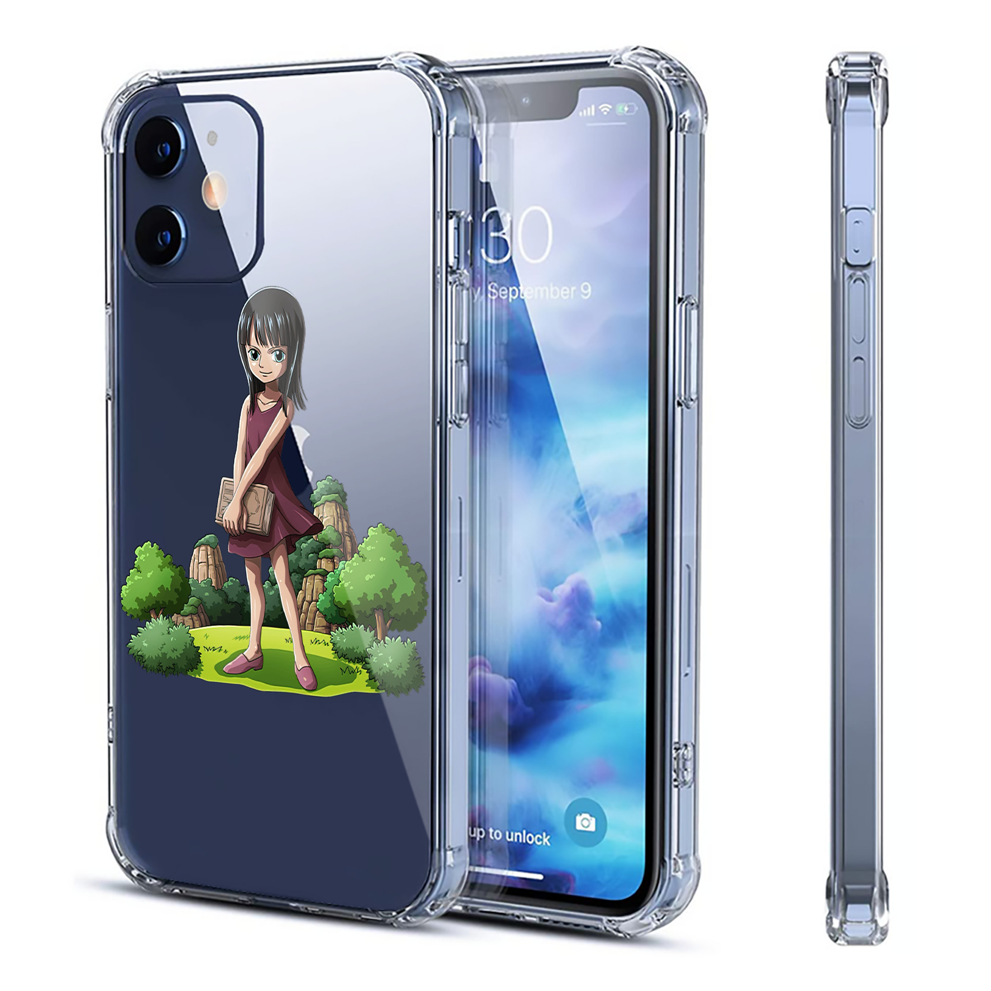（画像用） ワンピース ニコ・ロビン ONE PIECE Nico Robin 【iPhone 12シリーズ対応】透明スマホケース（クリアソフトケース）